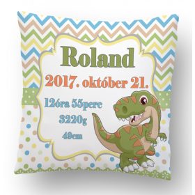 T-rex dínós megérkeztem párna