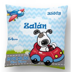 Repülős Autós kutyás Megérkeztem párna