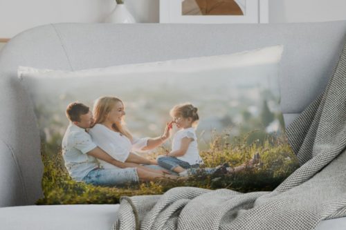 Csodaszép fényképes párna a kedvenc fotótokkal