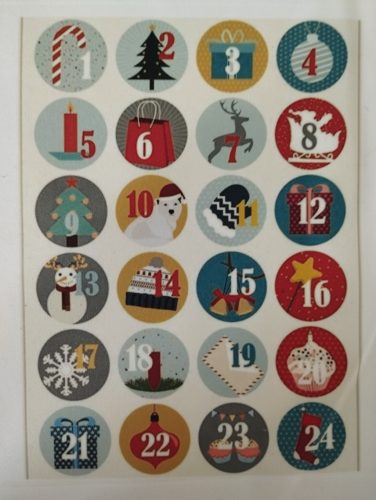 Textilpanel karácsonyi mintákkal