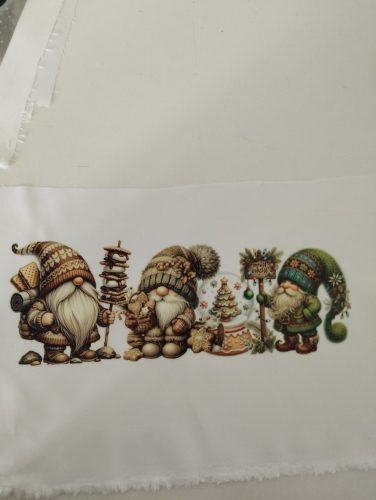 Textilpanel karácsonyi mintákkal