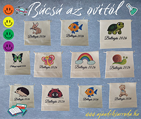 Ovis ballagó tarisznya – egyedi, névre szóló ajándék az óvodai ballagásra